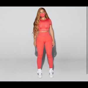 Ivy park x adidas coral crop top